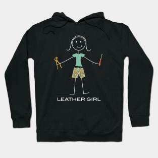 Funny Womens Leatherworking Design Hoodie